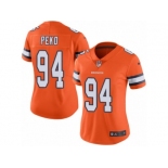 Women's Nike Denver Broncos #94 Domata Peko Limited Orange Rush NFL Jersey