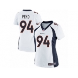 Women's Nike Denver Broncos #94 Domata Peko Limited White NFL Jersey