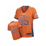 Women's Nike Denver Broncos #95 Derek Wolfe Limited Orange Drift Fashion NFL Jersey