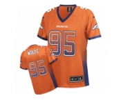 Women's Nike Denver Broncos #95 Derek Wolfe Limited Orange Drift Fashion NFL Jersey