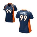 Women's Nike Denver Broncos #99 Adam Gotsis Navy Blue Alternate NFL Jersey