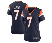 Women's Nike John Elway Navy Denver Broncos Retired Player Alternate Game Jersey