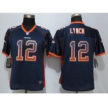 Wonen Nike Denver Broncos #12 Paxton Lynch Drift Fashion Blue Jerseys