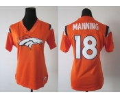 nike women nfl denver broncos #18 manning field flirt fashion orange[nike 2012]