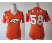 nike women nfl denver broncos #58 miller field flirt fashion orange[nike 2012]