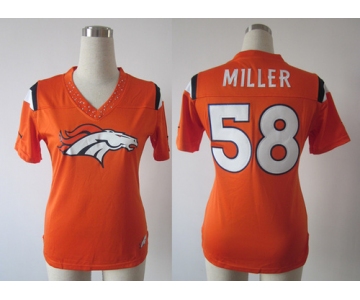 nike women nfl denver broncos #58 miller field flirt fashion orange[nike 2012]