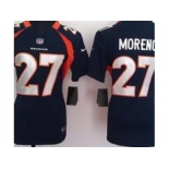 nike women nfl jerseys Denver Broncos #27 Knowshon Moreno Blue[nike]