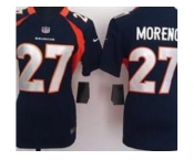 nike women nfl jerseys Denver Broncos #27 Knowshon Moreno Blue[nike]