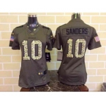 nike women nfl jerseys denver broncos #10 sanders army green[nike Limited Salute To Service][sanders]