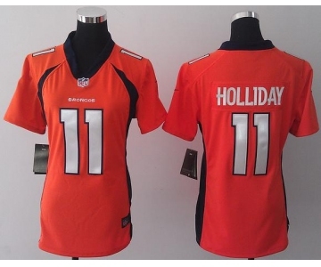 nike women nfl jerseys denver broncos #11 holliday orange[new nike]