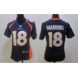 nike women nfl jerseys denver broncos #18 manning blue[nike]