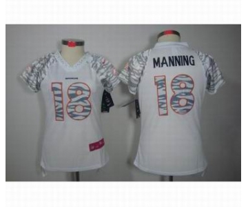 nike women nfl jerseys denver broncos #18 manning field flirt fashion white[zebra]