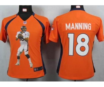 nike women nfl jerseys denver broncos #18 manning orange[portrait fashion]