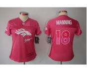 nike women nfl jerseys denver broncos #18 manning pink[2012 fem fan]