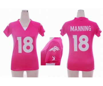 nike women nfl jerseys denver broncos #18 manning pink[draft him ii top]