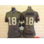 nike women nfl jerseys denver broncos #18 peyton manning army green[nike Limited Salute To Service]