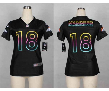 nike women nfl jerseys denver broncos #18 peyton manning black[nike fashion]