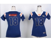 nike women nfl jerseys denver broncos #18 peyton manning blue[fashion Rhinestone sequins]