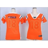 nike women nfl jerseys denver broncos #18 peyton manning orange[fashion Rhinestone sequins]