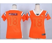 nike women nfl jerseys denver broncos #18 peyton manning orange[fashion Rhinestone sequins]