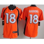 nike women nfl jerseys denver broncos #18 peyton manning orange[new nike]