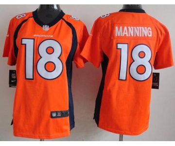 nike women nfl jerseys denver broncos #18 peyton manning orange[new nike]