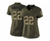 nike women nfl jerseys denver broncos #22 anderson army green[nike Limited Salute To Service][anderson]