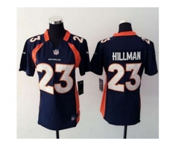 nike women nfl jerseys denver broncos #23 ronnie hillman blue[nike][hillman]