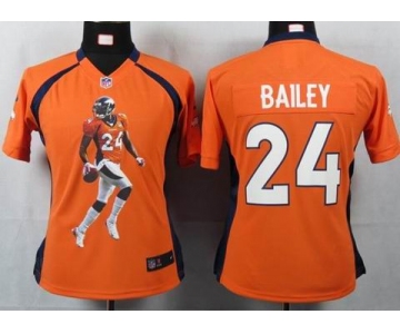 nike women nfl jerseys denver broncos #24 bailey orange[portrait fashion]