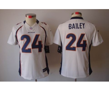 nike women nfl jerseys denver broncos #24 bailey white[nike limited]