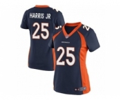 nike women nfl jerseys denver broncos #25 harris jr blue[nike]