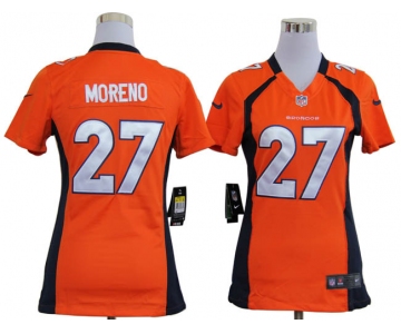 nike women nfl jerseys denver broncos #27 moreno orange[nike]