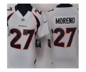 nike women nfl jerseys denver broncos #27 moreno white[nike]