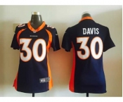 nike women nfl jerseys denver broncos #30 davis blue[nike]