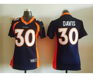 nike women nfl jerseys denver broncos #30 davis blue[nike]