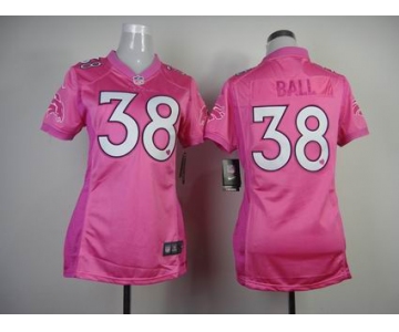 nike women nfl jerseys denver broncos #38 ball pink[nike love]