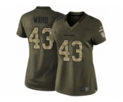 nike women nfl jerseys denver broncos #43 ward army green[nike Limited Salute To Service]