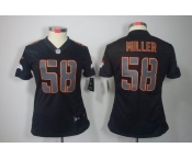 nike women nfl jerseys denver broncos #58 miller black[nike impact limited]