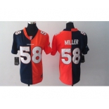 nike women nfl jerseys denver broncos #58 miller blue-orange[nike split]