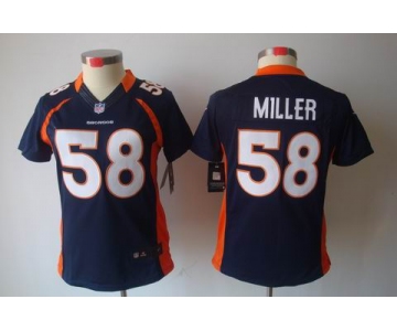 nike women nfl jerseys denver broncos #58 miller blue[nike limited]