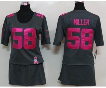 nike women nfl jerseys denver broncos #58 miller dk.grey[breast cancer awareness]