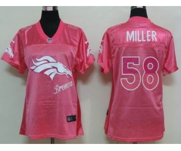 nike women nfl jerseys denver broncos #58 miller pink[2012 fem fan]