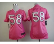 nike women nfl jerseys denver broncos #58 miller pink[nike love's]