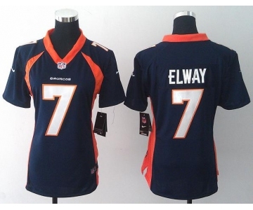 nike women nfl jerseys denver broncos #7 john elway blue[new nike]