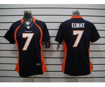 nike women nfl jerseys denver broncos #7 john elway blue[nike limited]