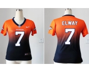 nike women nfl jerseys denver broncos #7 john elway orange-blue[nike drift fashion][second version]