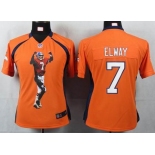 nike women nfl jerseys denver broncos #7 john elway orange[portrait fashion]