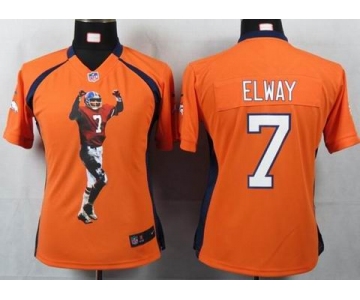 nike women nfl jerseys denver broncos #7 john elway orange[portrait fashion]