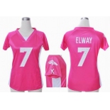 nike women nfl jerseys denver broncos #7 john elway pink[draft him ii top]