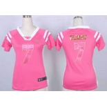 nike women nfl jerseys denver broncos #7 john elway pink[fashion Rhinestone sequins]